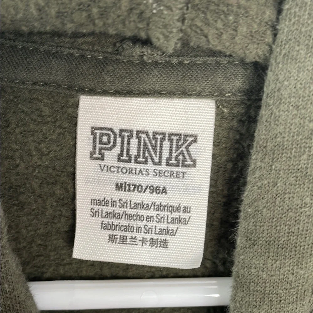 Victoria's Secret‎ PINK Olive green Hoodie size medium